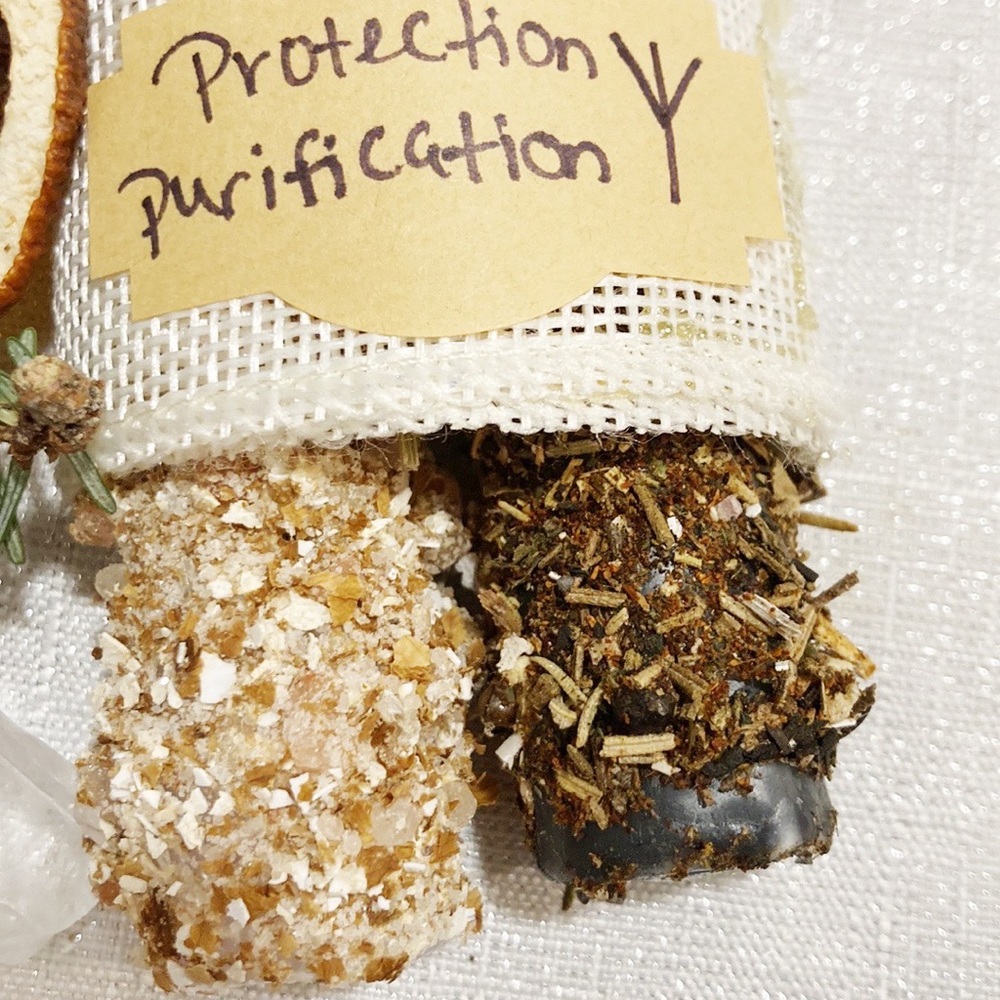 Protection & Purification Ritual candle set handmade - Picture 6 of 17